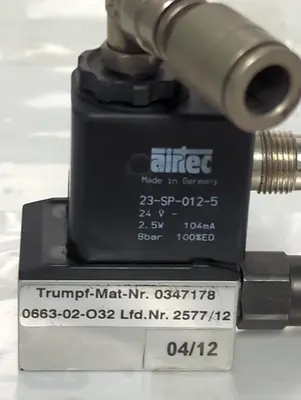Used TRUMPF 0347178 Pump & Valve Parts Ohio US | Surplus Asset Holdings #1265746