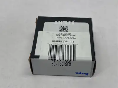 B-86;PB;L125 | Koyo  Needle Roller Bearing 1/2" ID 11/16" OD 5/16" Wide - New