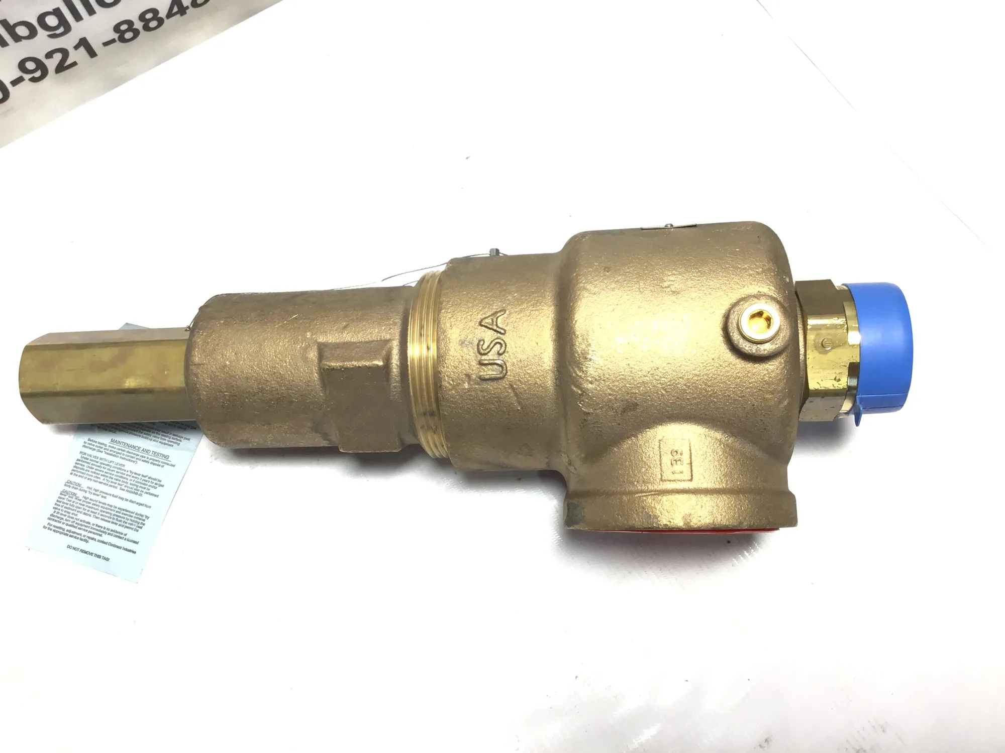 Apollo 511JHBZMX CC BRZ Body Brass Trim 2″ X 3″ Safety Relief Valve