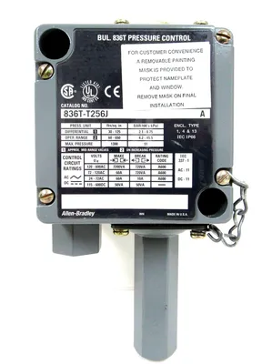 NEW ALLEN BRADLEY 836T-T256J PRESSURE CONTROL SER A 836TT256J