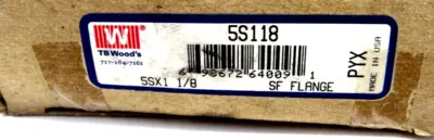 NEW TB WOODS 5S-1-1/8 SF FLANGE 5SX1 1/8 5S118