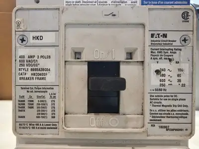 Used EATON HKD3400F Switchgears British Columbia CA | Lenmark #1428664