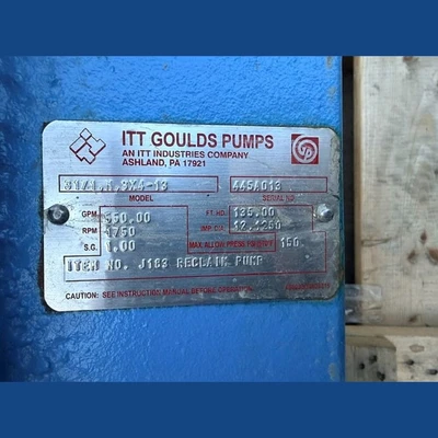 USED ITT GOULDS 3171, M, 3X4-13