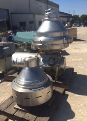 Alfa-Laval MRPX 418 TGV-74C warm milk separator, 316SS.