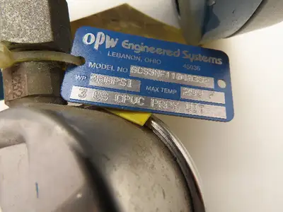 OPW SCS5NF11040302 Pneumatic Rubber Sleeve Pinch Valve 3" Flange