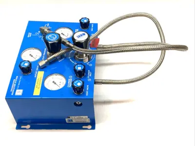 Used Scott Specialty Gases Changeover Regulator System w/ Hoses Regulators Michigan US | Maverick Industrial Sales #1397684