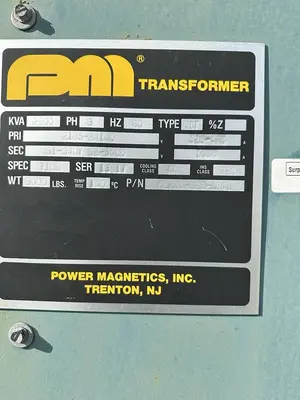 Magnetics,2000KVA 3 Phase Dry Type Transformer HV 2135/2415D-LV 340Y/340D