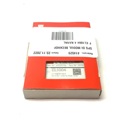 USED BECKHOFF ETHERCAT 4-CHANNEL DIGITAL INPUT TERMINAL 24VDC