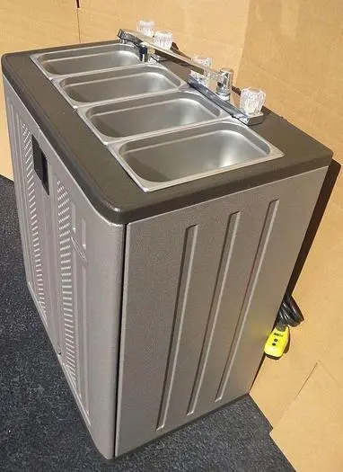 Portable Sink Mobile Concession compartment hot water  - 4 compartment - BRAND NEW -