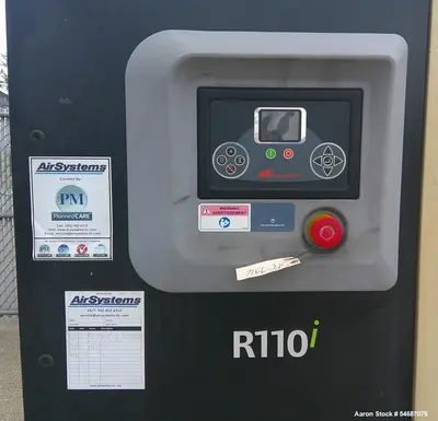 Used INGERSOLL-RAND R110I-W110 Rotary Screw & Sliding Vane Air Compressors Illinois US | Aaron Equipment #1515594