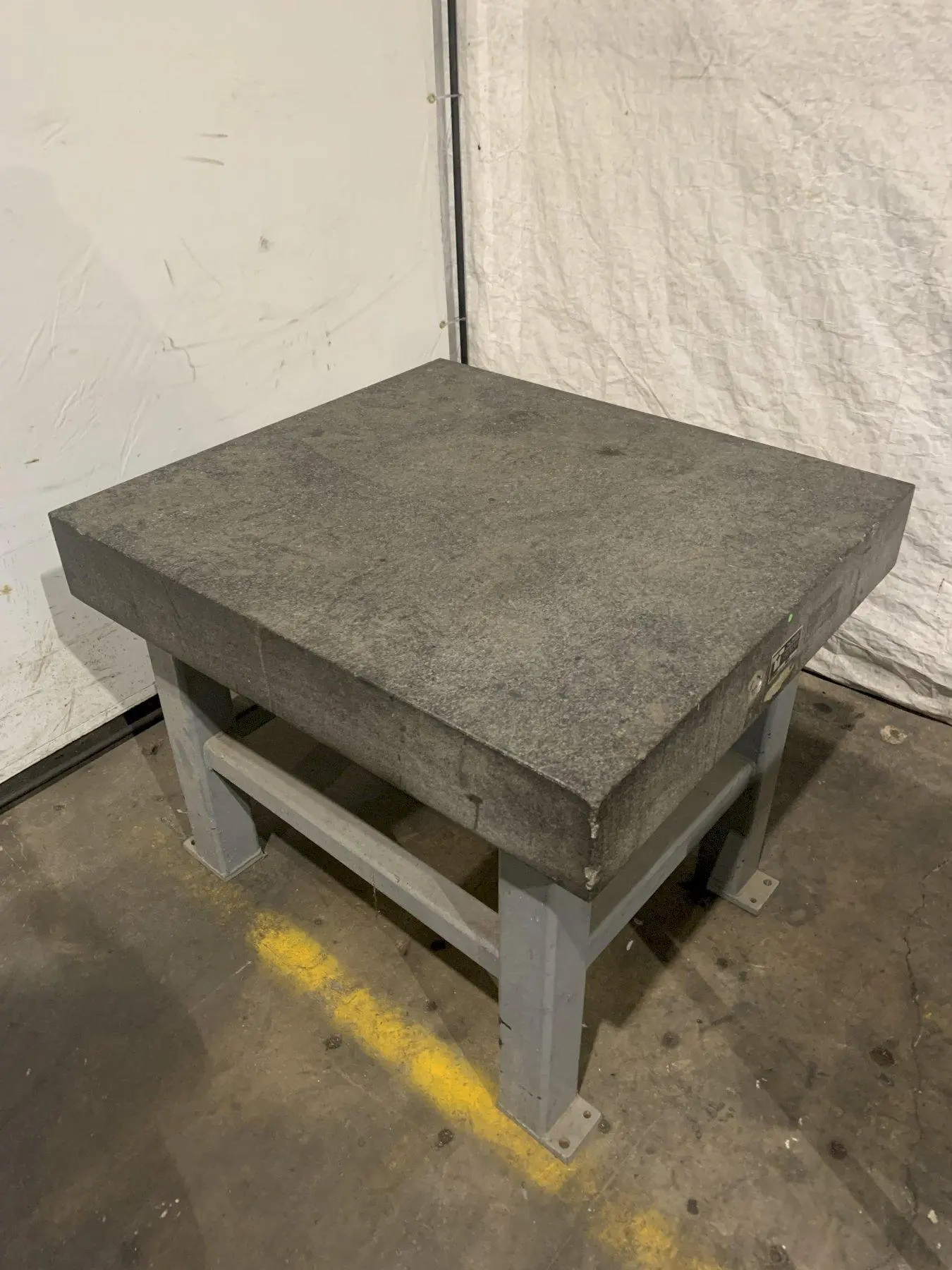 39" X 43" X 6-1/2" TRU-STONE GRANITE TABLE. STOCK # 1273923