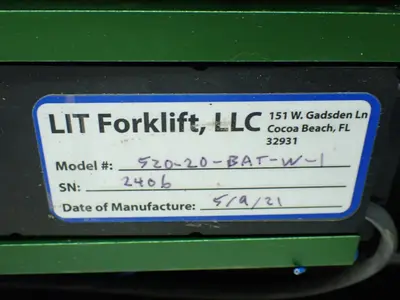 USED LIT FORKLIFT 52020BATW1