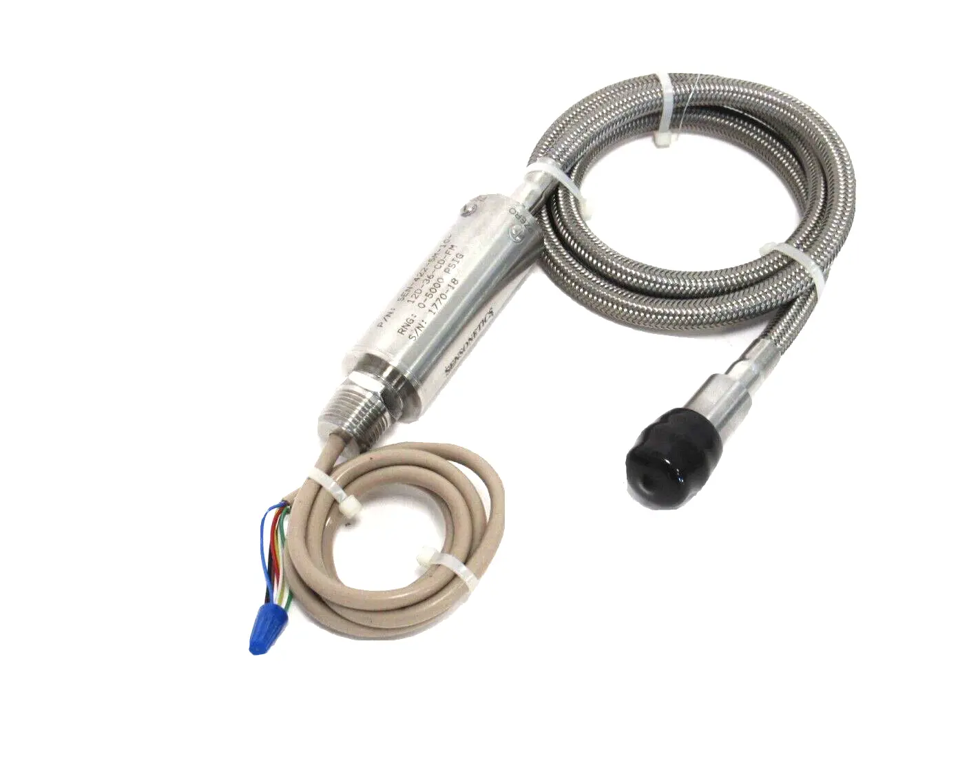 NEW SENSONETICS SEN-422-5M-10-12D-36-CD-FM PRESSURE TRANSDUCER 0-5000 PSI