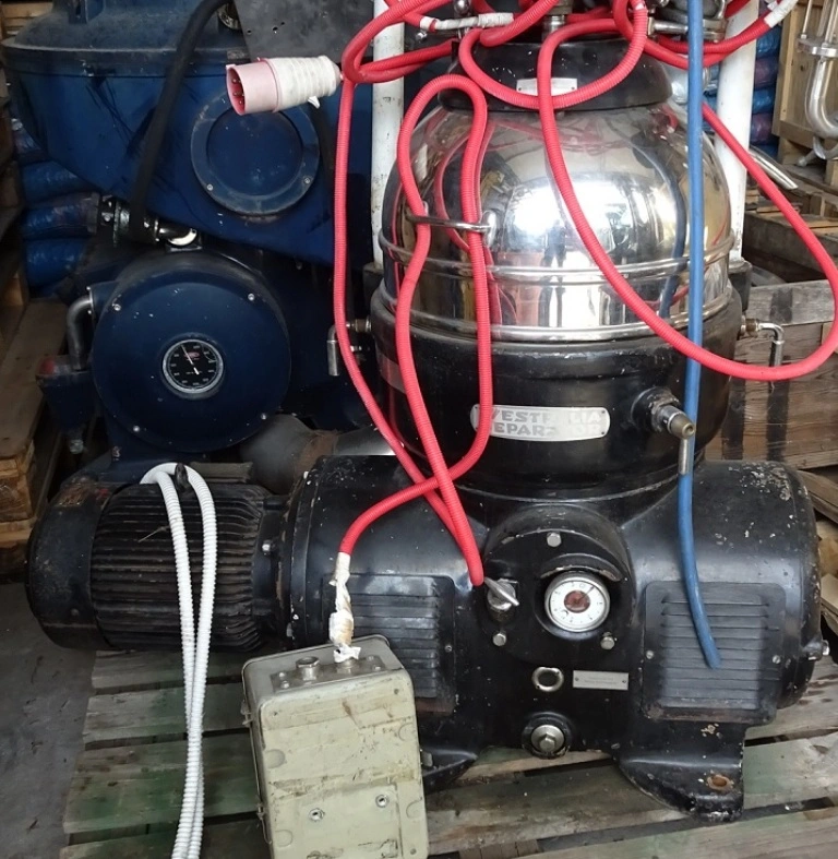 Westfalia KG 8006 chamber bowl centrifuge, 316SS.