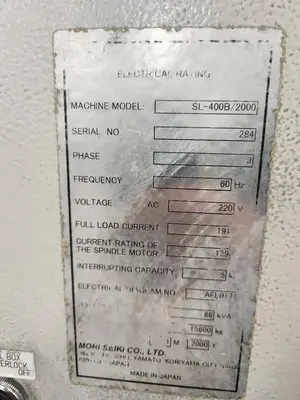 USED MORI SEIKI SL400B/2000