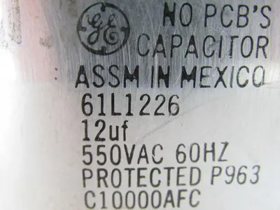 GE DIELEKTROL 61L1226 Capacitor 12uf 550VAC 60Hz Lot/6