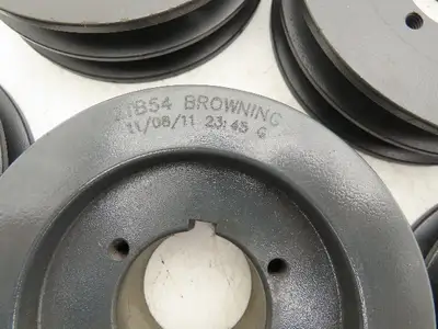 Browning 2TB54 5V, A, B V Belt Sheave 2 Groove 5-3/4" OD QD Bushed Lot of 5