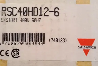 New | in-Stock CARLO GAVAZZI RSC40HD12-6 Relays & Switches Ohio US | Surplus Asset Holdings #1233911