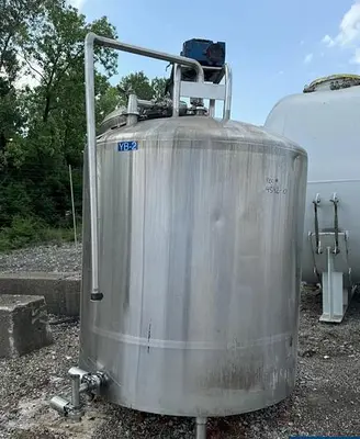 Tank, 700 Gallon, DCI, 304 Stainless Steel, Agitated, Processor #5762891