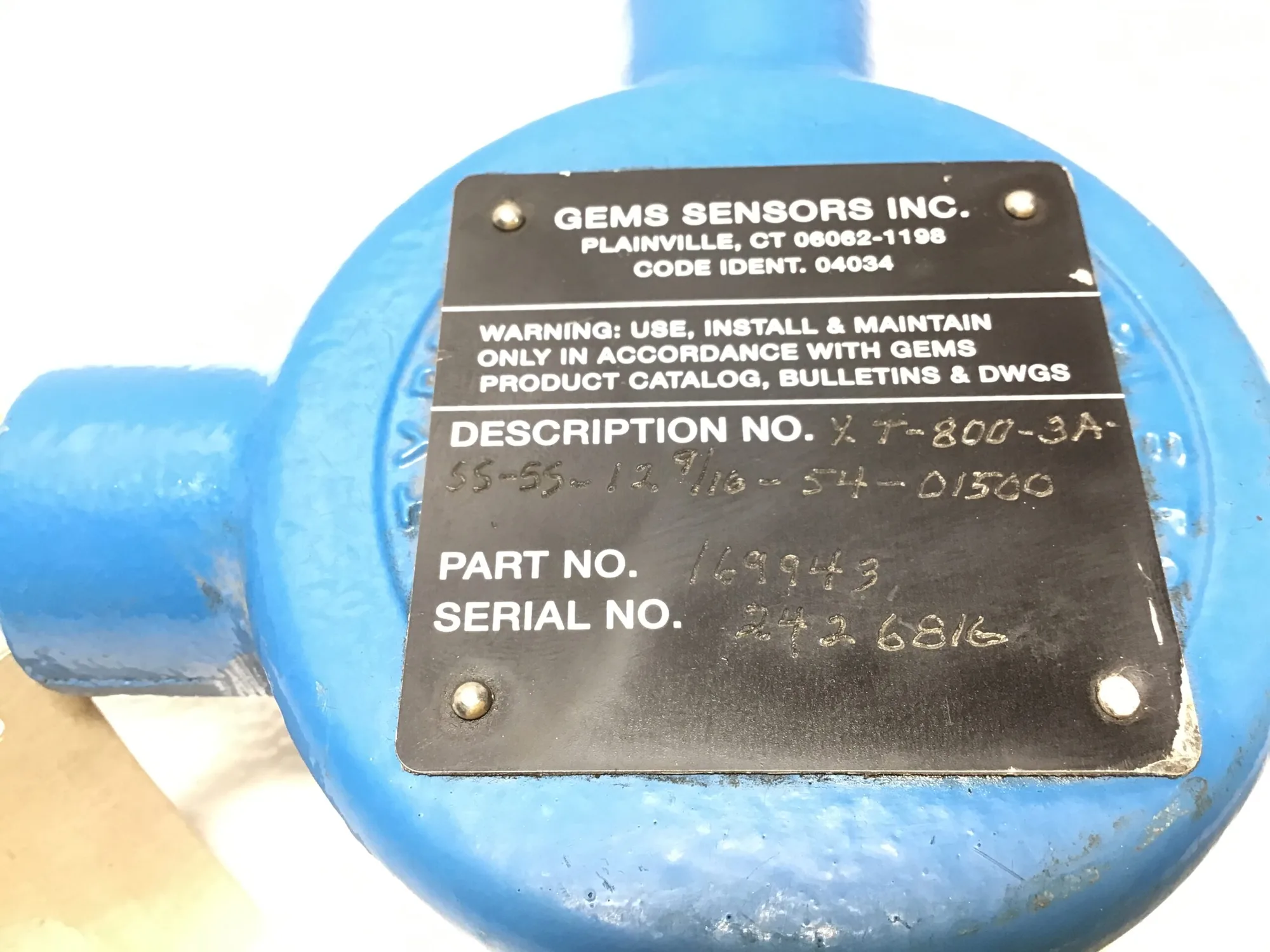 Gems Sensors Inc XM-800 – 169943 Liquid Level Sensor