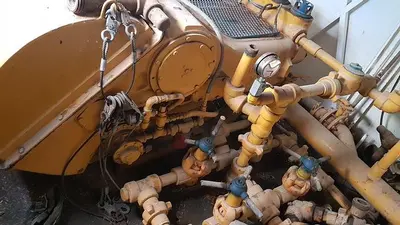 USED GARDNER DENVER PA-8, 4 1/2 X 8 TRIPLEX MUD PUMP