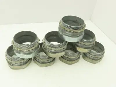 3-1/2" EMT Conduent Compression Connector Rigid IMC Die Cast Lot of 8