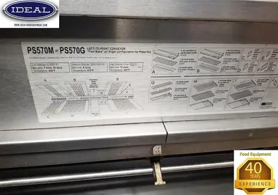 Middleby Marshal PS570 Gas double stacked conveyor pizza ovens