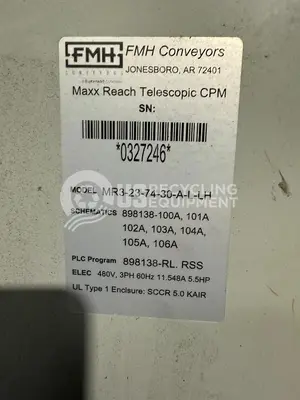 USED FMH CONVEYORS MAXX REACH MR3-23-74-30-A-L-LH TELESCOPIC