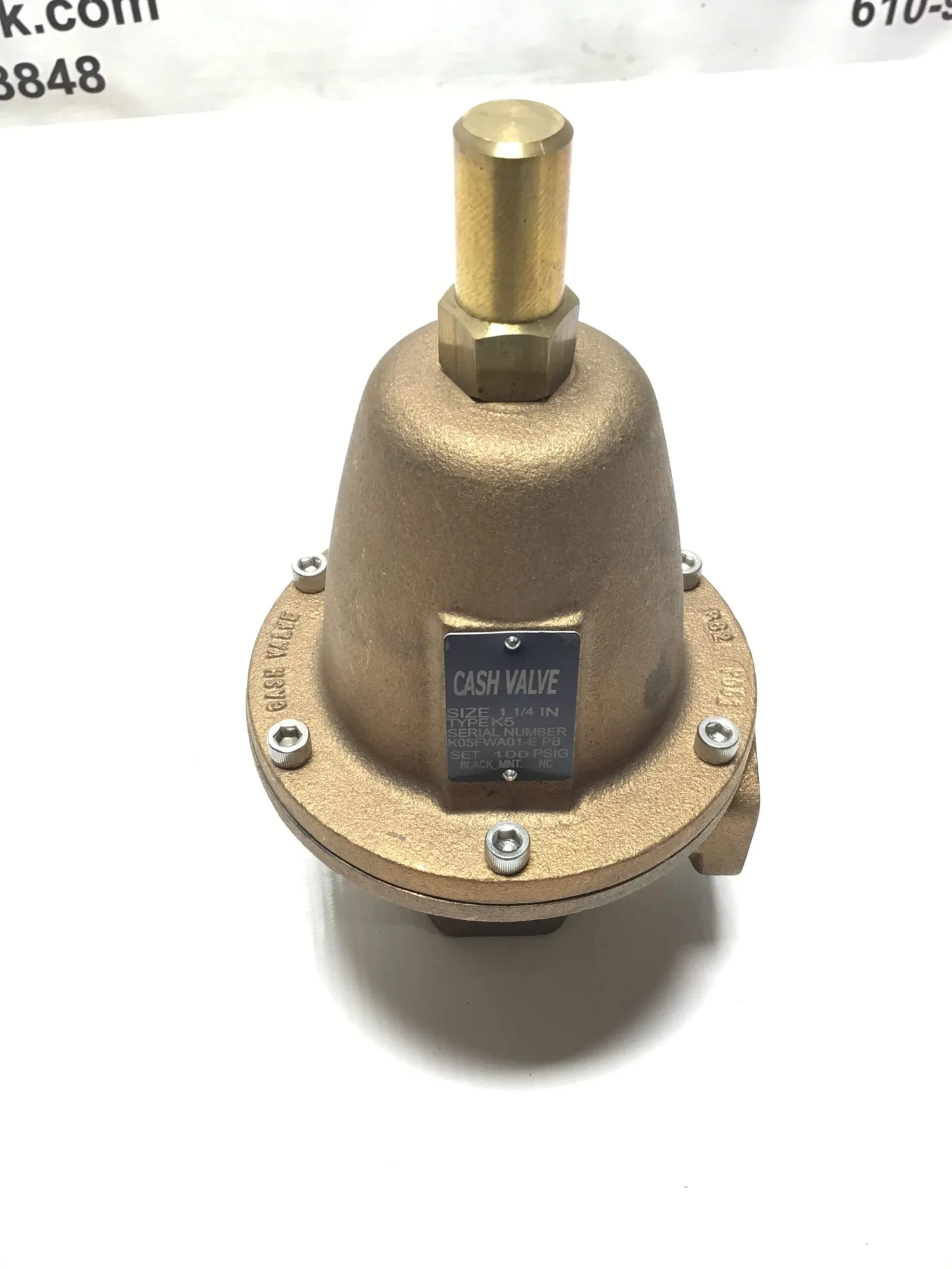 Cash Valve DX B62 Angle Back Pressure Valve 1-1/4″ Type K5 100 PSIG