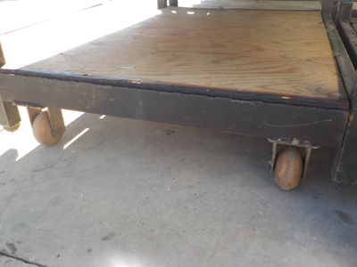 Lot of (17) Jarke Airector Heavy Duty Steel Skid, 48'' x 36'' x 9'' Tall, Wood Decks, Stacking Arm (...