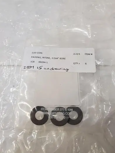D20-1596 PACKING, INTENS, 0.564 IN. BORE