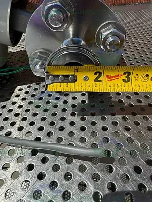 USED YOKOGAWA ADMAG CA202SN MAGNETIC FLOWMETER W/ 1" SANITARY FITTING