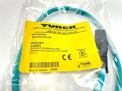 NEW TURCK U-04972 DOUBLE ENDED MALE CABLE