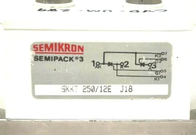 USED SEMIKRON SKKT 250 /12E THYRISTOR SKKT25012E
