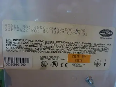 USED BARBER COLMAN 4NNC-RR2GB-E00-A-00