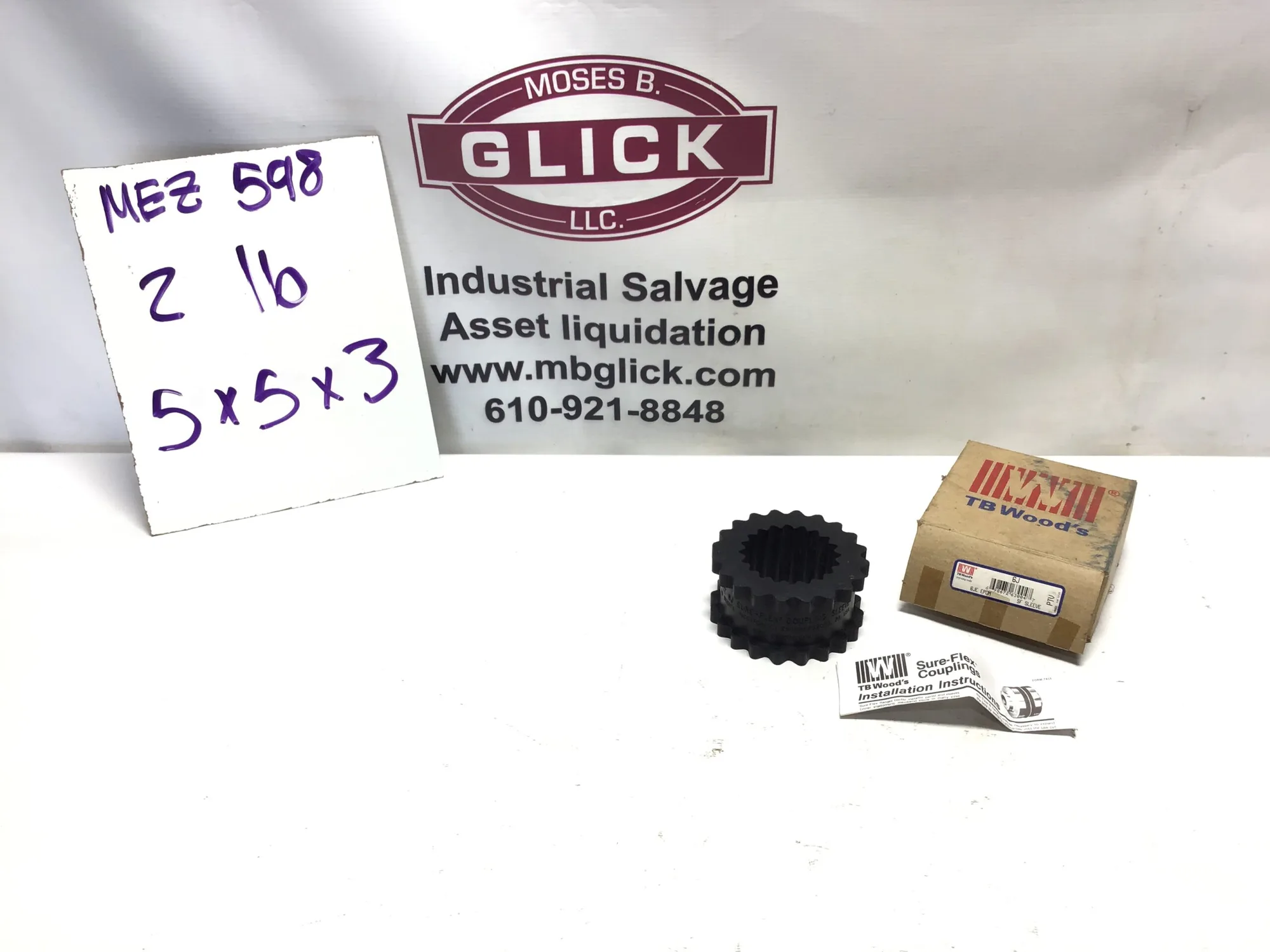 TB Wood’s 6JE Solid Flexible Coupling Sleeve PTV