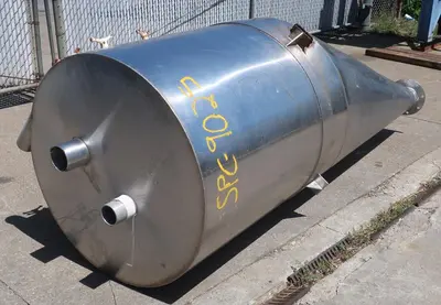 SPC9025  Bin Hopper Silo 46 cu.ft., bulk storage bin, Stainless Steel