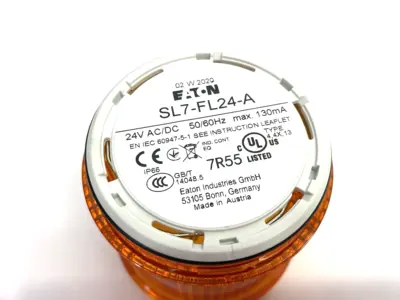 USED EATON STACKLIGHT MODULE 70MM CONTINUOUS LED AMBER, 24V