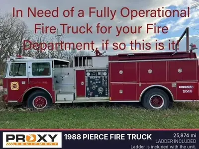 Used 1988 PIERCE FIRE TRUCK Fire Trucks Illinois US | Proxy Equipment #1384965