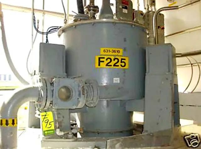 Western States 30 x 18 Quadramatic perforate basket centrifuge, 316SS.