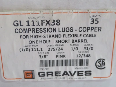 New | in-Stock GREAVES _UNKNOWN_ Misc Electrical & Power Parts | OCO Industrial #1754024