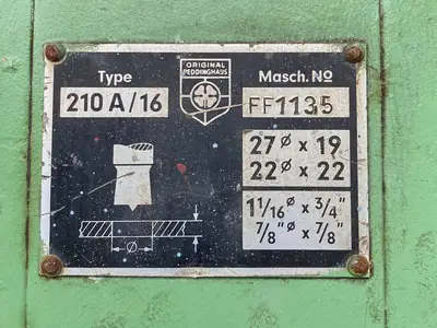 Used PEDDINGHAUS 210A/16 Ironworkers British Columbia CA | Lenmark #1424104