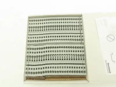 Allen Bradley 1492-L4T Feed-Through Terminal Block Gray 4mm Sq 800V Lot of 50