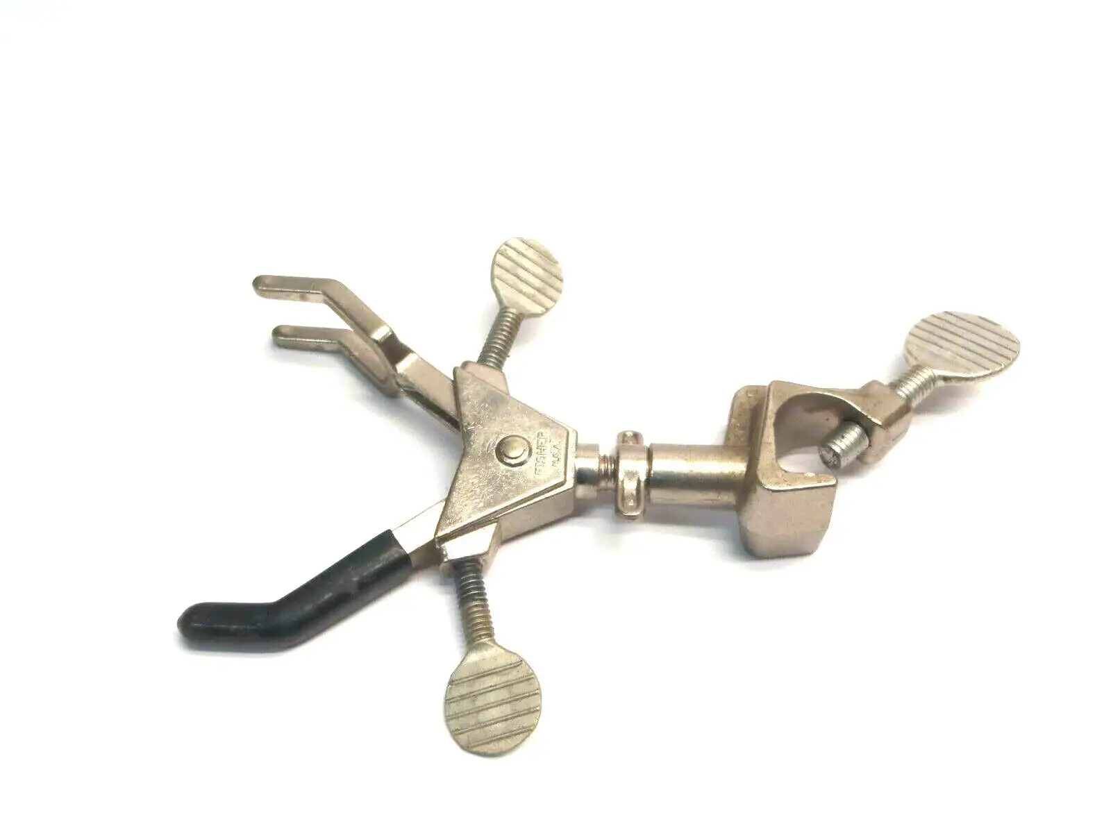 USED FISHER STAINLESS STEEL LAB APPARATUS CLAMP 2.72 INCH