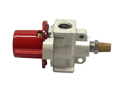 Used SMC Single Action Lockout Relief Hand Valve 3-Port 1/4" NPT Pump & Valve Parts Michigan US | Maverick Industrial Sales #1395477