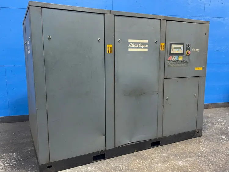 Used 1999 ATLAS COPCO GA 110 Rotary Screw & Sliding Vane Air Compressors Ohio US | HGR 24 #1229545