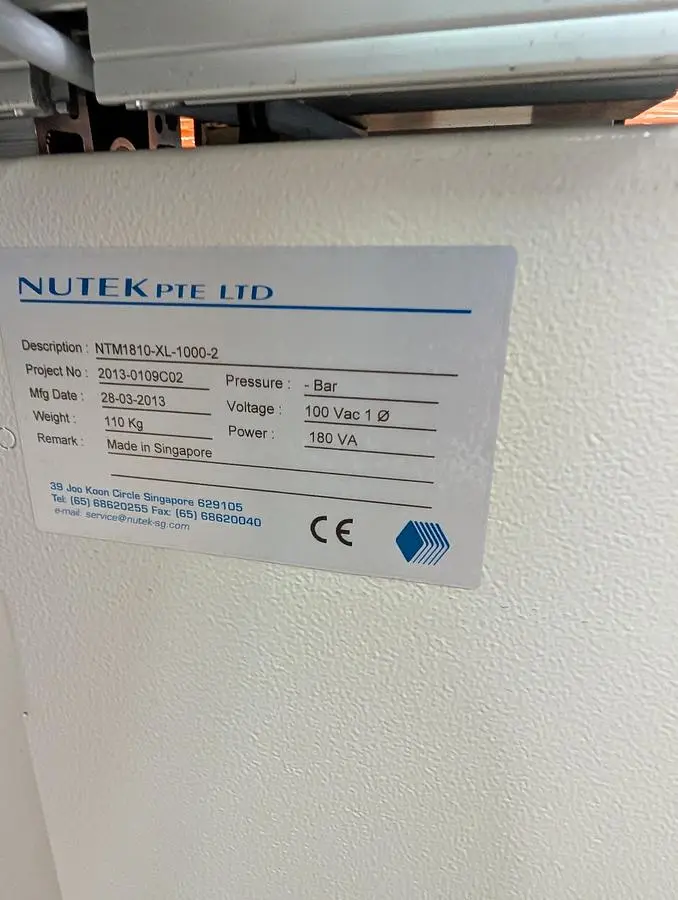 USED 2012 NUTEK NTM1810-XL-1000-2
