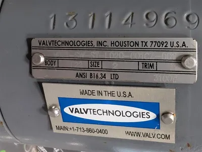 2" Valvtechnologies VOL1-SW-ST-L020-001CZ-001 Inline Socket Weld Ball Valve New