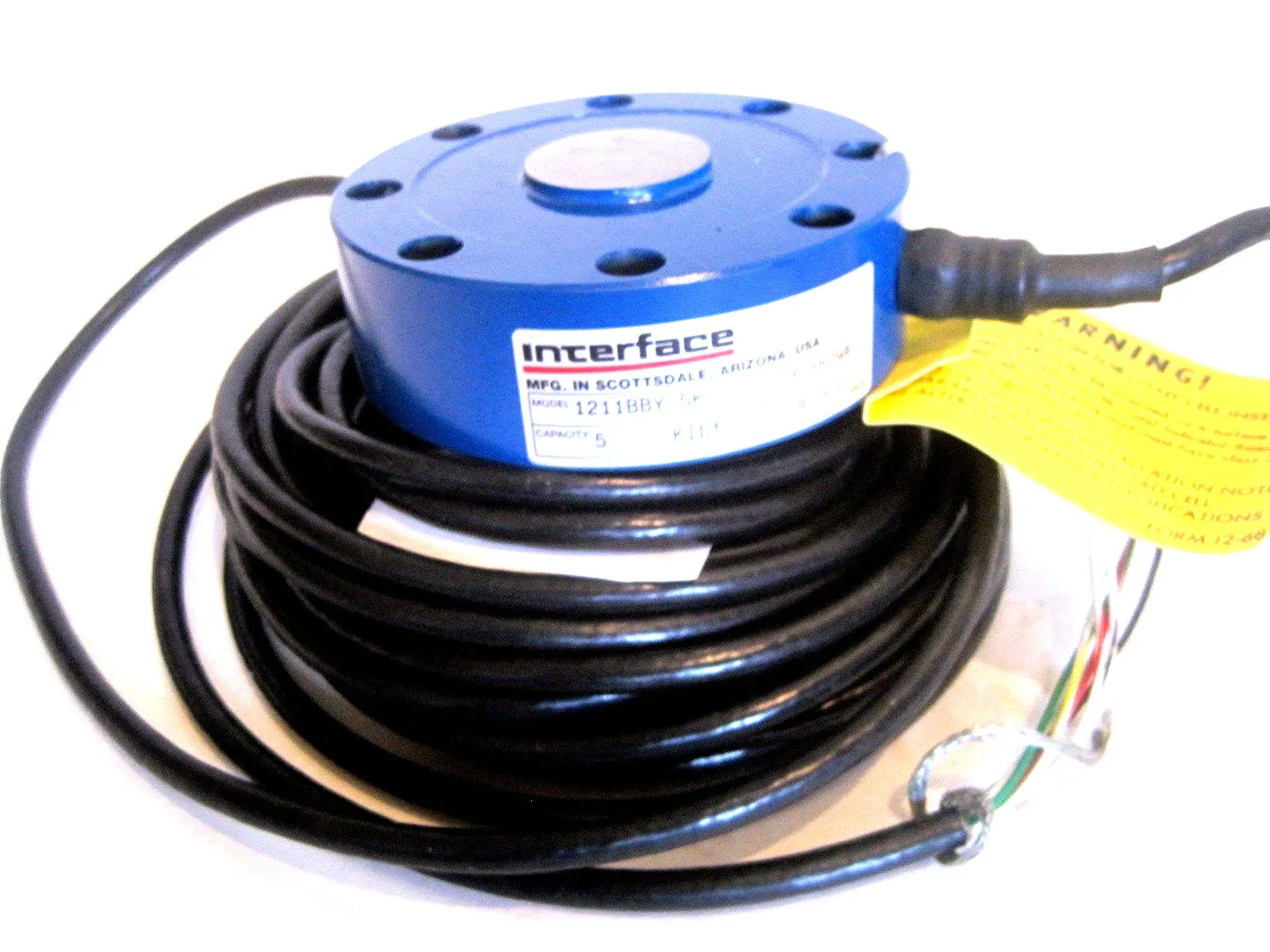 NEW INTERFACE 1211BBY-5K LOAD CELL 1211BBY5K