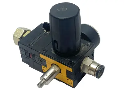 Used Knapp w/Gauge Modular Unit Push In Outlet Fitting Air Pressure Regulators Michigan US | Maverick Industrial Sales #1394283